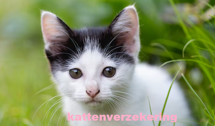 Een afbeelding van een schattige kat met een kattenverzekering polis in zijn poten, symboliseert veilige zorg.